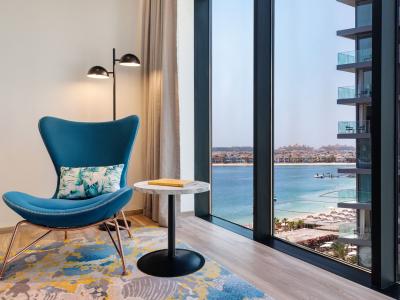 voco Dubai The Palm - Doppelzimmer seitlicher Meerblick